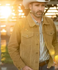 Roughout Suede Trucker Jacket