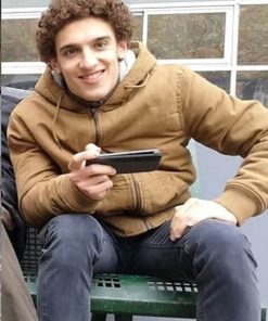 Basile Skam France Paul Scarfoglio Brown Bomber Jacket