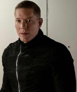 Power Tommy Egan S6E12 Black Zip Up Leather Jacket