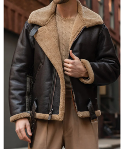 RAF Fighter Weight Sheepskin Bomber Jacket