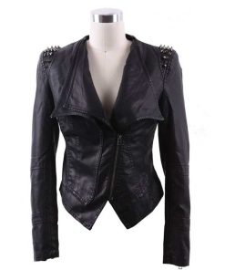 RHOP Season 05 Wendy Osefo Black Studded Leather Jacket
