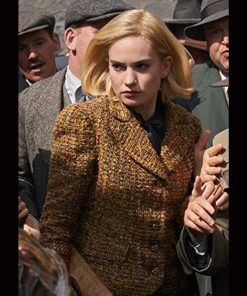 Lily James Rebecca Tweed Blazer Jacket