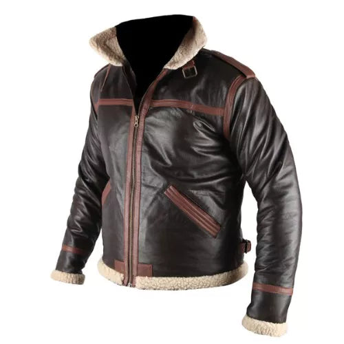 Resident Evil 4 Genuine Brown Real Leather Jacket - Image 2