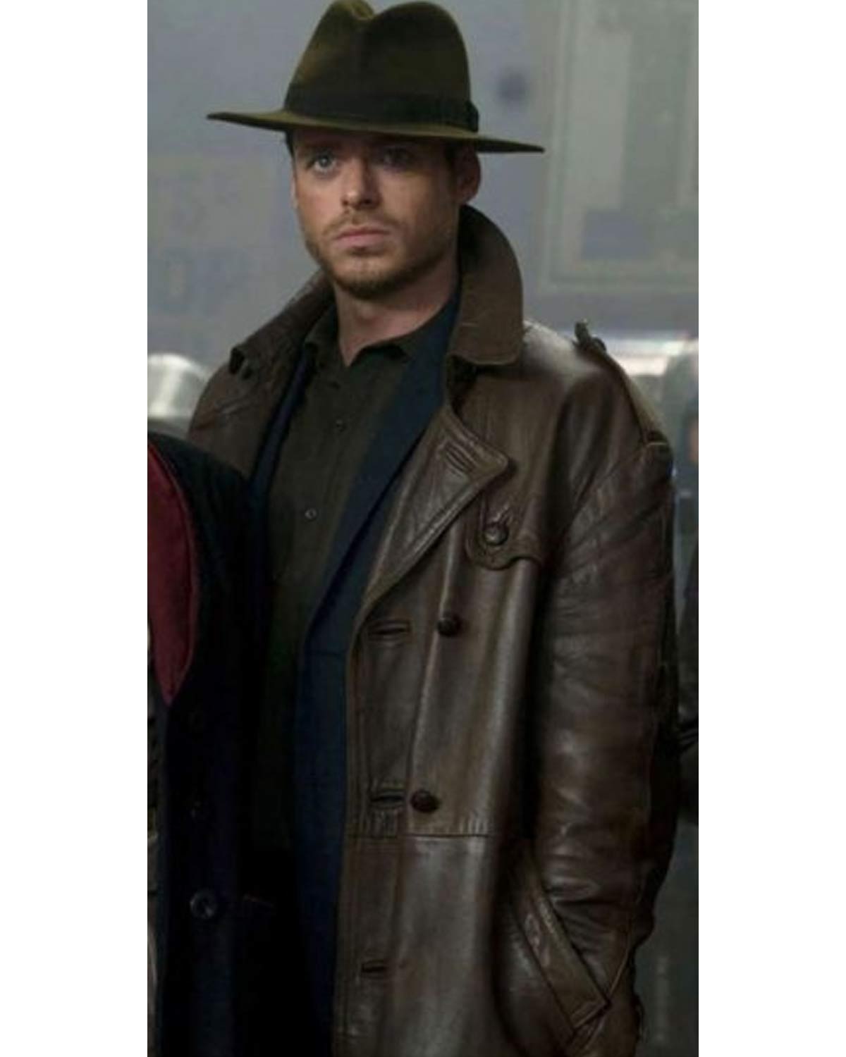 Eternals Ikaris Brown Leather Car Coat - Image 2