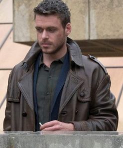 Eternals Ikaris Brown Leather Car Coat