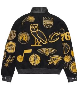 OVO NBA Black Varsity Jacket