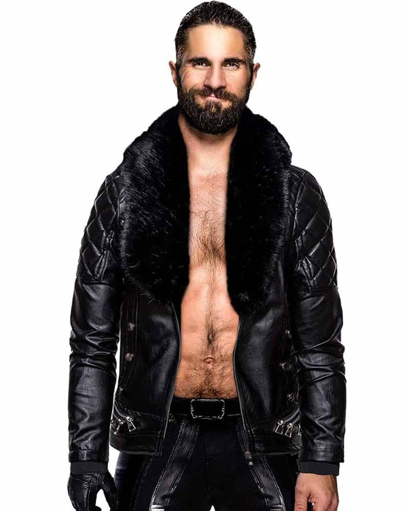 WWE Seth Rollins Leather Jacket - Image 2