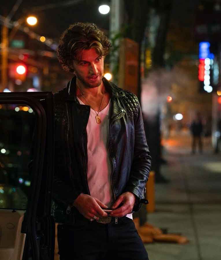 Sex/Life Brad Simon Black Leather Jacket