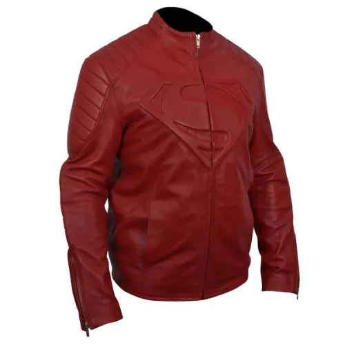 Smallville Superman Red Faux Leather Jacket - Image 2