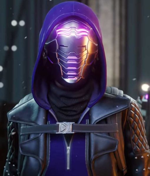 Spider-Man Miles Morales Quilted Leather Jacket