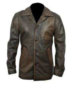 Supernatural Dean Winchester Distressed Brown Long Leather Jacket
