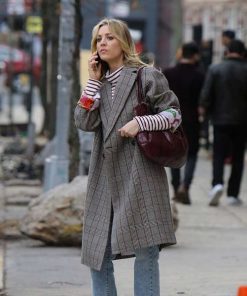 The Flight Attendant Cassie Bowen Plaid Coat