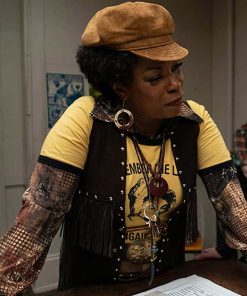 The Glorias Lorraine Toussaint Brown Fringe Vest