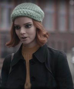 The Queen’s Gambit Beth Harmon Black Coat