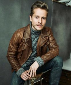 The Resident Matt Czuchry Brown Leather Jacket