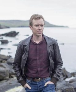 Steven Robertson Shetland Brown Leather Jacket