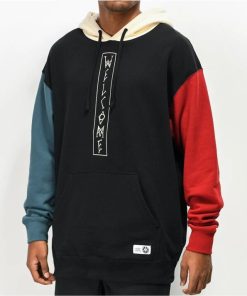 Welcome Black, Blue & Red Hoodie