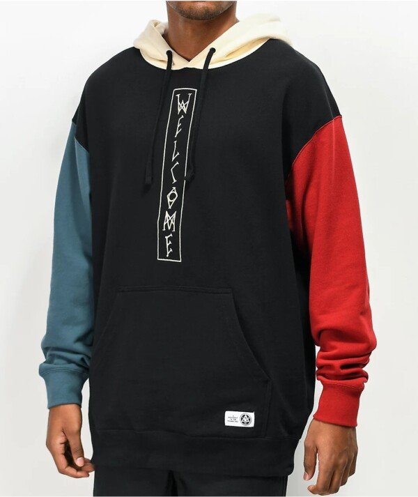 Welcome Black, Blue & Red Hoodie