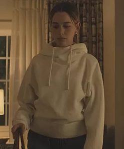 You Season 3 Love Quinn White Funnel Neck Hoodie