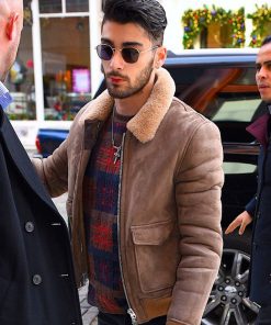 Zayn Malik Bomber Style Faux Fur Jacket