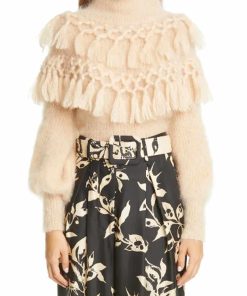 Zimmerman Ladybeetle Tassel Mohair & Silk Sweater