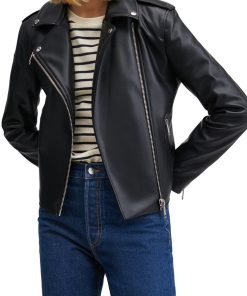 Faux Leather Biker Jacket