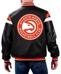 NBA Atlanta Hawks Leather Jacket For Men and Women