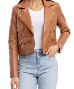 Faux Leather Moto Jacket