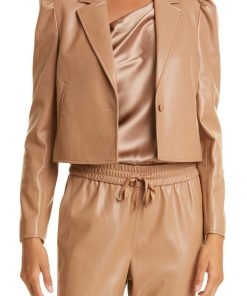 Aliette Faux Leather Jacket