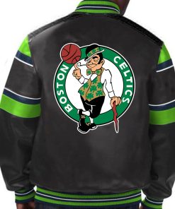 NBA Boston Celtics Leather Jacket For Men and Women