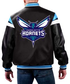 NBA Charlotte Hornets Leather Jacket For Men and Women