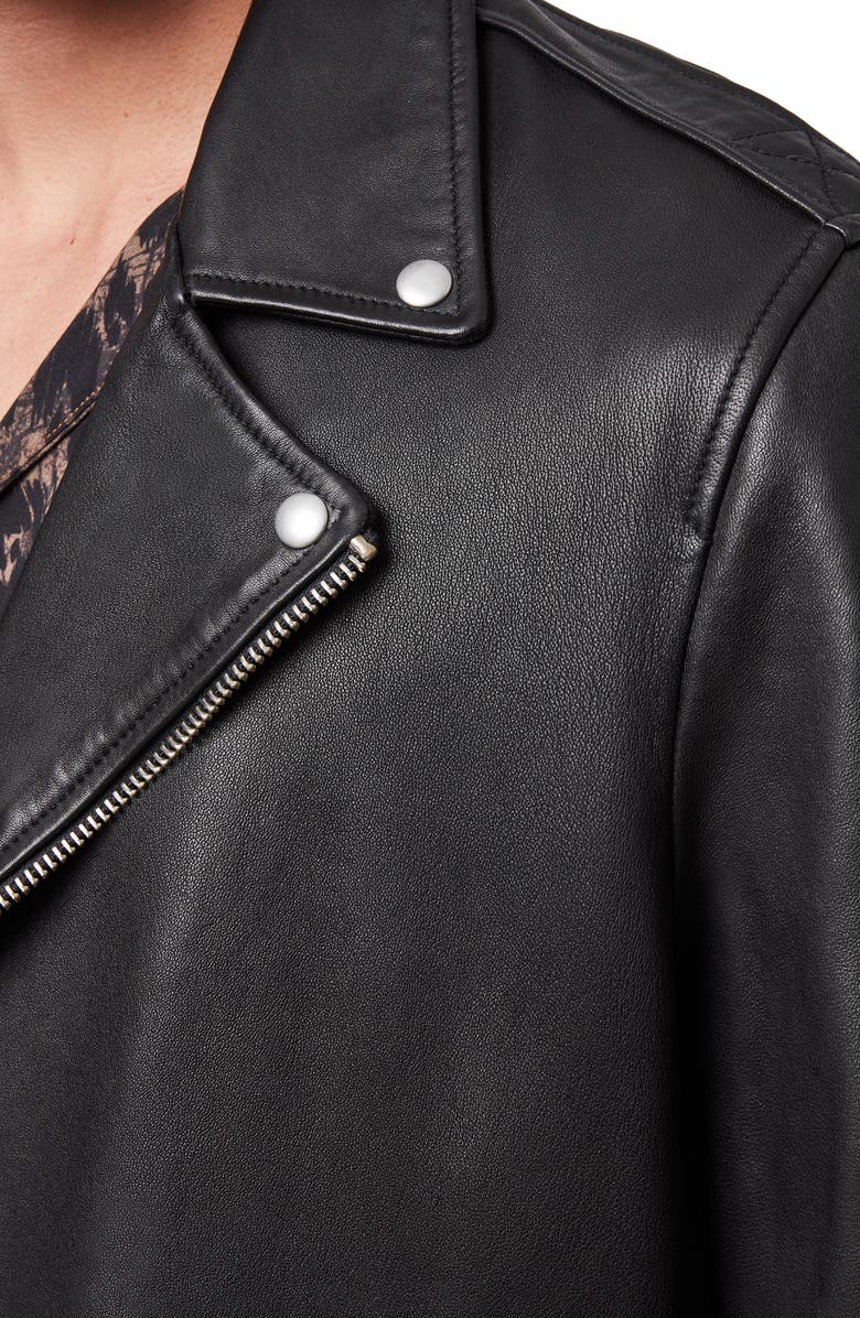 Milo Leather Biker Jacket - Image 2