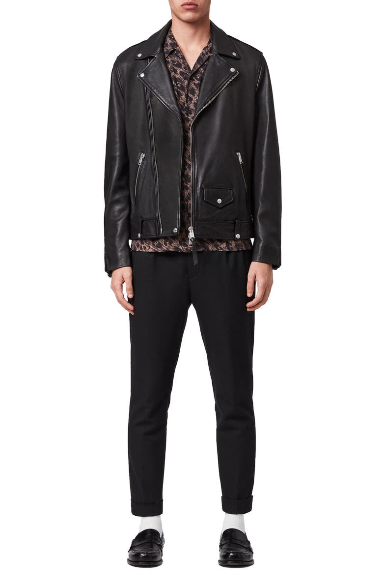 Milo Leather Biker Jacket - Image 4