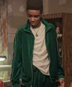 BMF 2021 Myles Truitt Green Velvet Tracksuit