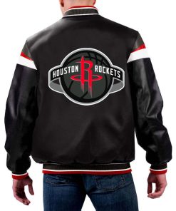 NBA Houston Rockets Leather Jacket For Men and Women