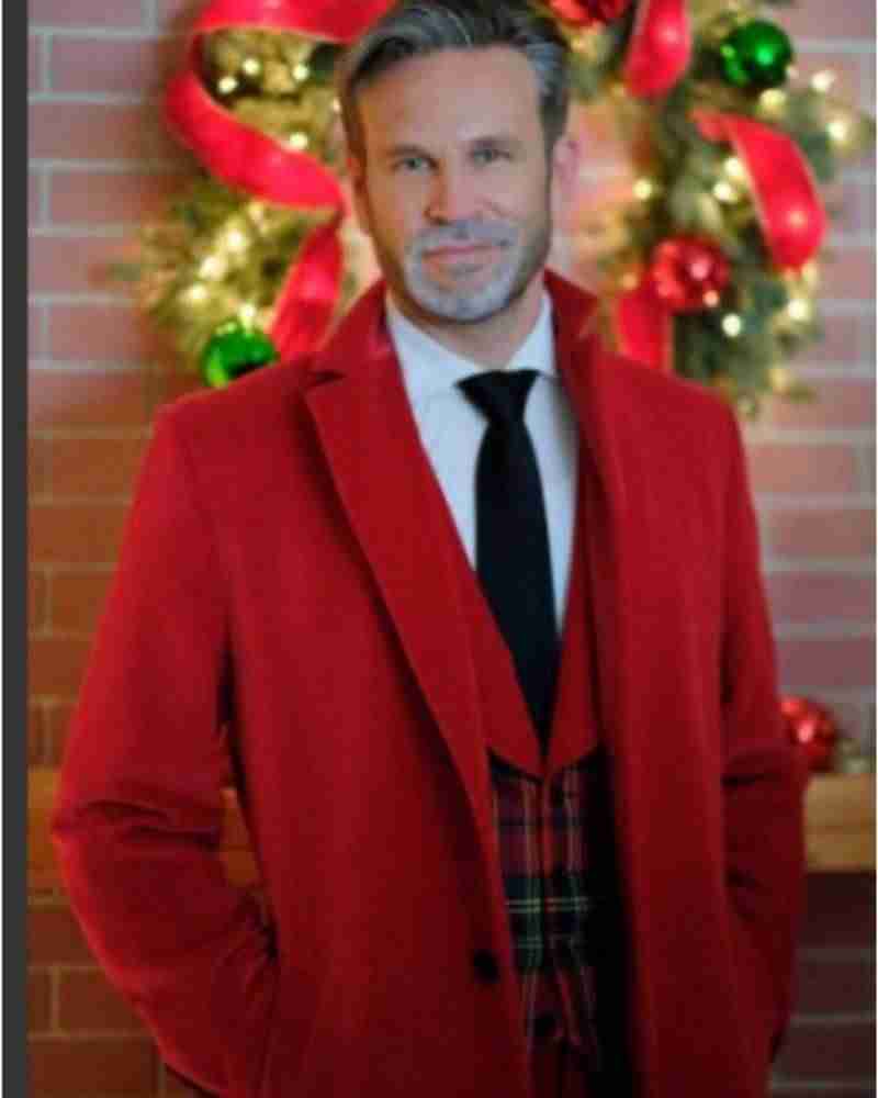 Lights Camera Christmas Brad Red Coat