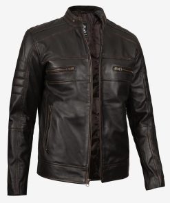 Men's Vintage Brown Real Leather Jacket