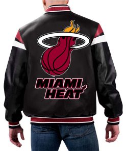 NBA Miami Heat Leather Jacket For Men and Women