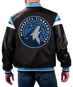 NBA Minnesota Timberwolves Leather Jacket For Men and Women