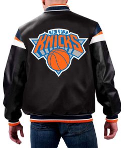 NBA New York Knicks Leather Jacket For Men and Women