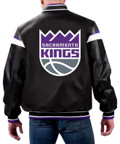 NBA Sacramento Kings Leather Jacket For Men and Women