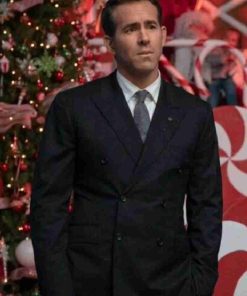 Spirited Ryan Reynolds Black Blazer