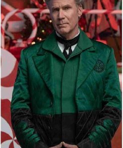 Spirited Will Ferrell Green Coat