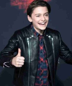 Stranger Things Sean Astin Black Leather Jacket