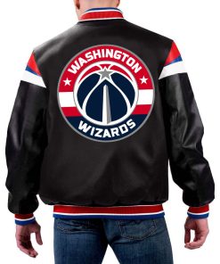 NBA Washington Wizards Leather Jacket For Men and Women