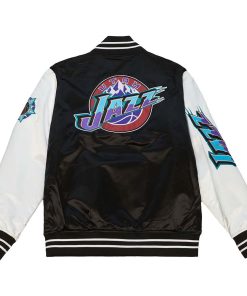 NBA Team Origins Varsity Satin Jacket Utah Jazz by TJS