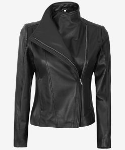 Arezoo Women's Black Real Leather Jacket